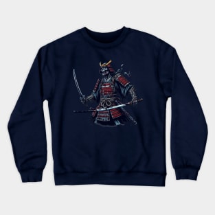 samurai zombie Crewneck Sweatshirt
